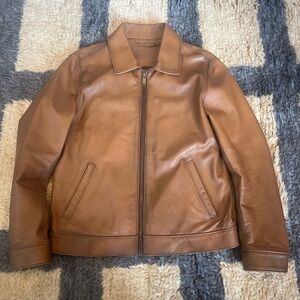Thursday brown leather jacket